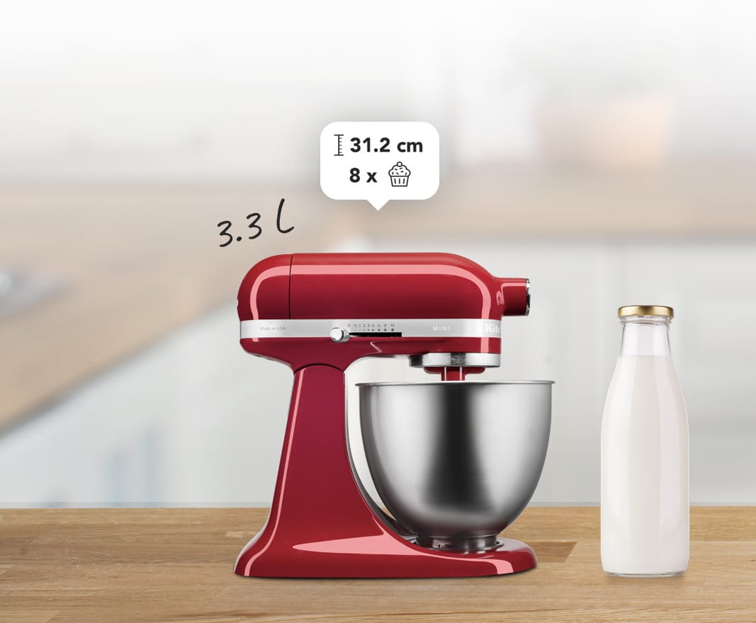 Stand mixer ARTISAN MINI 5KSM3311XECA 3,3 l, red metallic, KitchenAid 