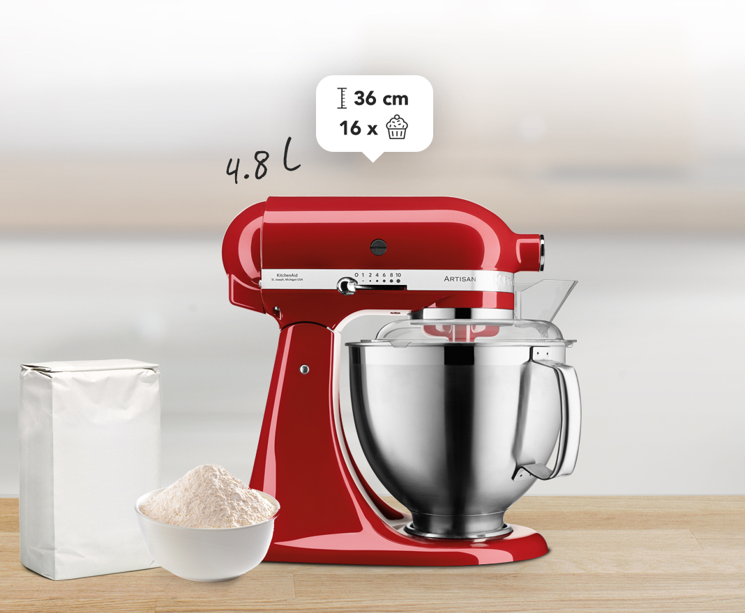 Stand mixer ARTISAN MINI 5KSM3311XECA 3,3 l, red metallic, KitchenAid 