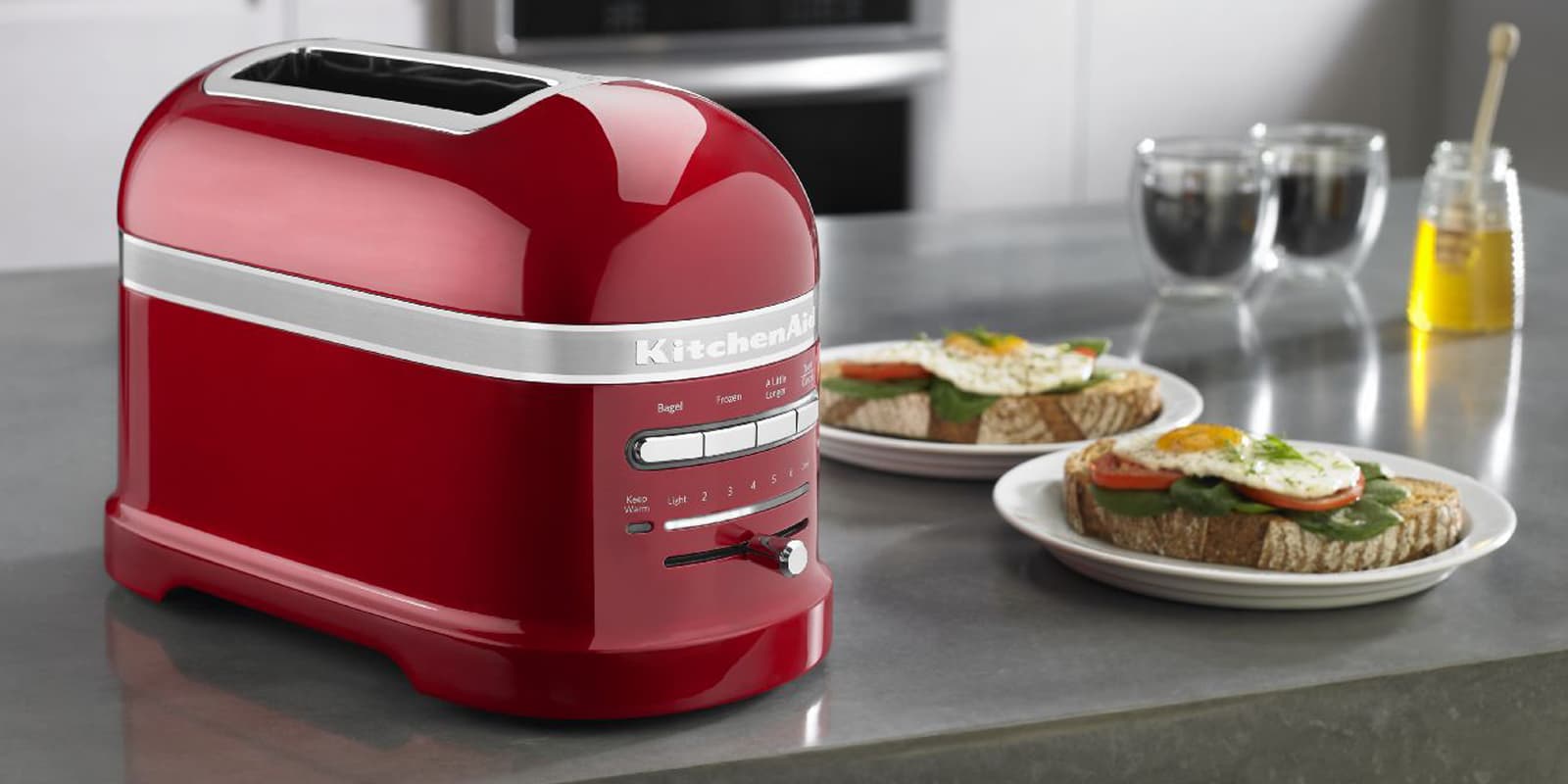 Toaster 5KMT2204EAC, 2 slice, almond, KitchenAid 