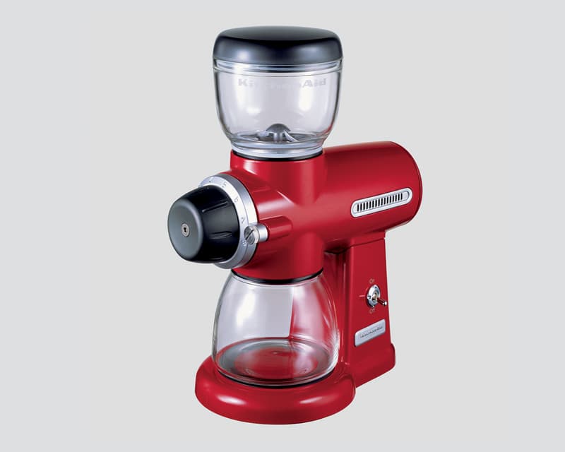 KitchenAid Burr Coffee Grinder in Empire Red